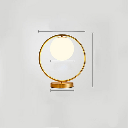 LuxeAura - Dimmable Lamp with Unique Ring Design