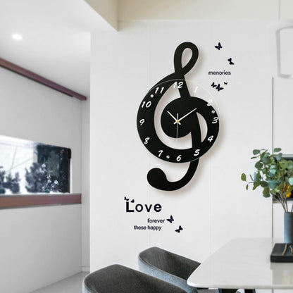 HarmonyTime - Musical G Clef Wall Clock