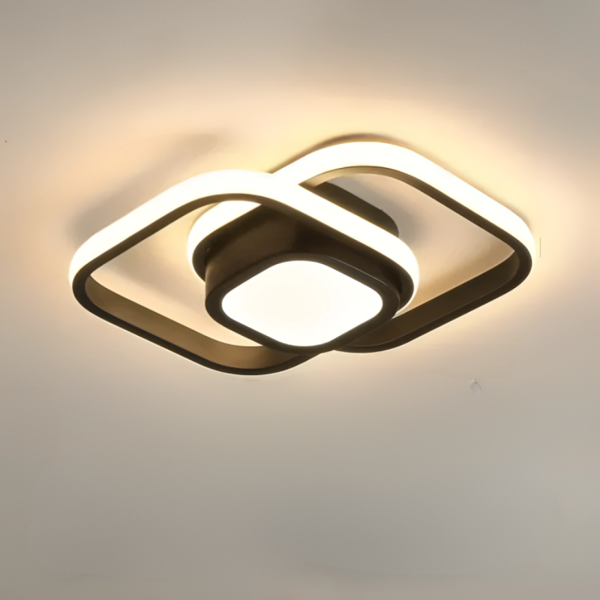 Modern LED Ceiling Lamp - 2 Rings