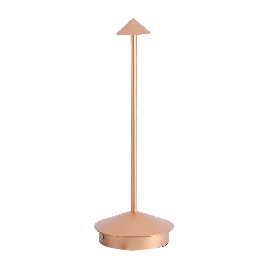 ArtiGlow - Long Rod Triangle Mushroom Table Lamp with 3-Step Dimmable USB Touch On/Off 