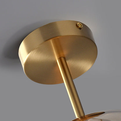 Goldenova - Chic Ronde Plafondlamp in Zwart en Goud