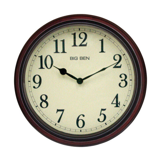 Classic Wall Clock in Brown 