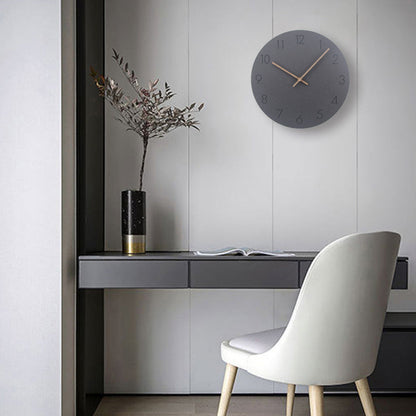 Minimalist Norwegian Wall Decoration Silent Clock 29 cm