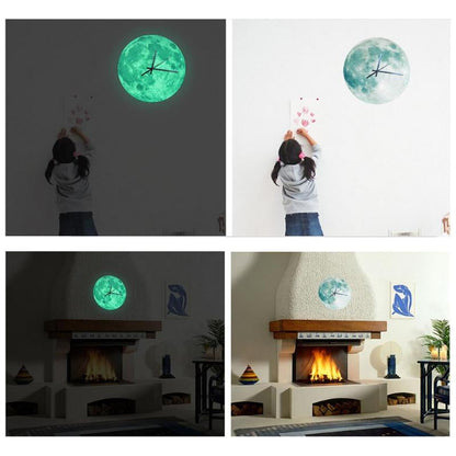 LunaGlow - Illuminating Moon Wall Clock