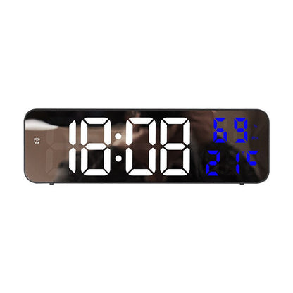 LumiTech - LED Digital Wall Clock with Temperature and Humidity Display