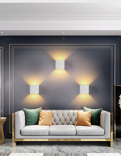 LED Aluminum Wall Lamp for Bedroom Living Room Hallway Additional Lighting