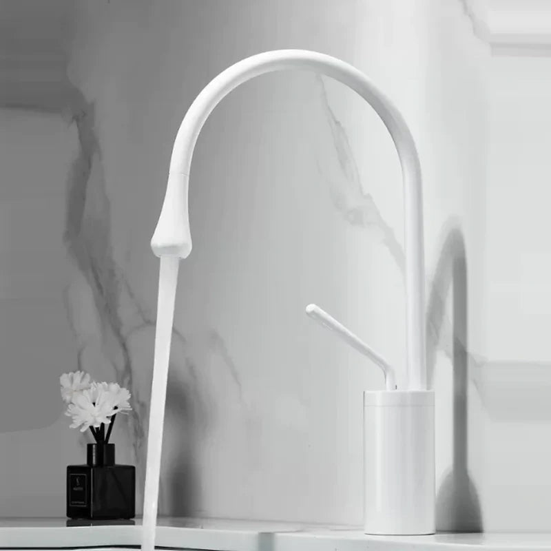 Tropfen Style Basin Faucet Bathroom Swivel Waterfall Faucet