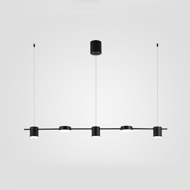 Aluminum Drum Pendant Lamp - Modern Lighting for a Kitchen Island