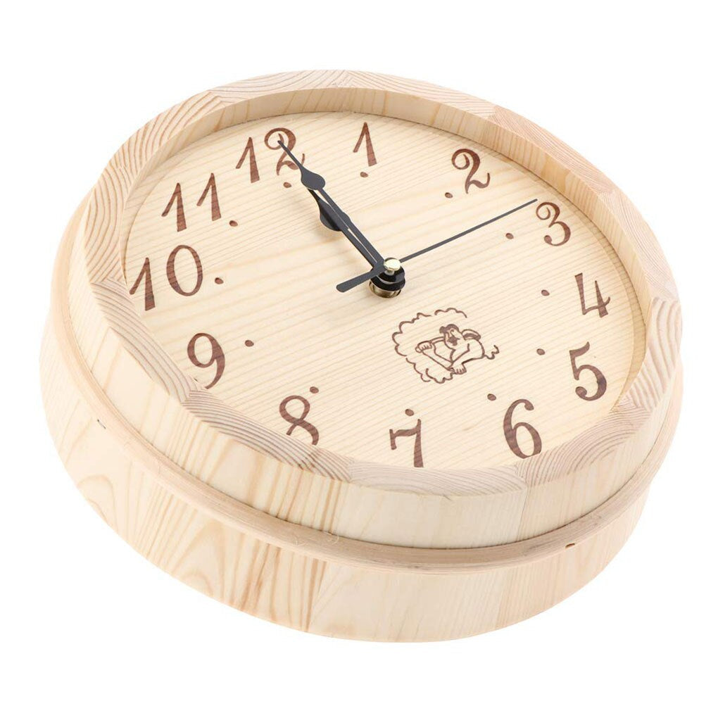 SaunaTime - Sauna Wooden Clock