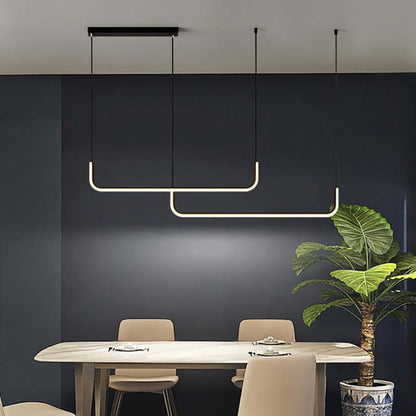 LuxeLight – Elegant Pendant Lamp made of Metal and Silicone