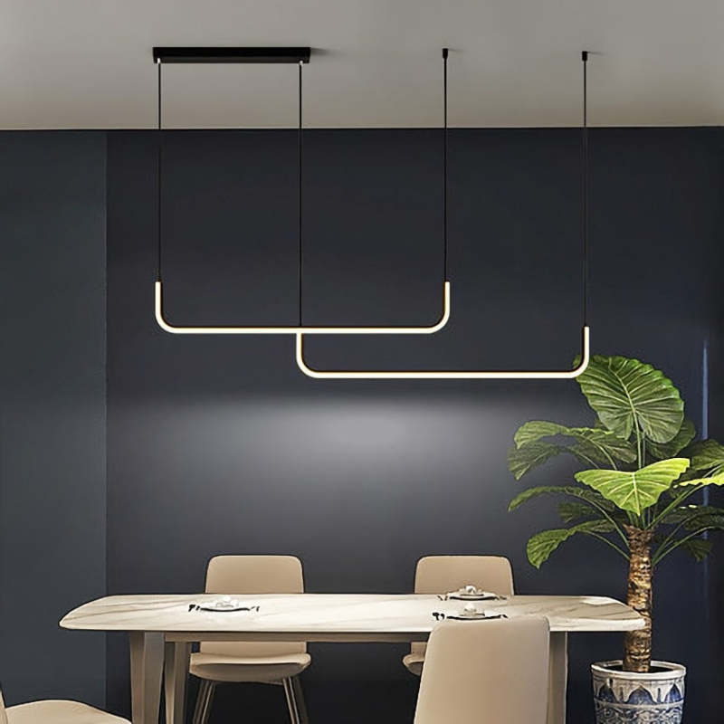 Edge - Moderne LED Hanglamp in Metaal en Silicoon