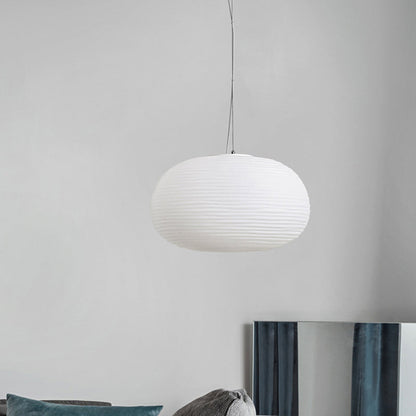 Moderne Hanglamp van Geribbeld Glas