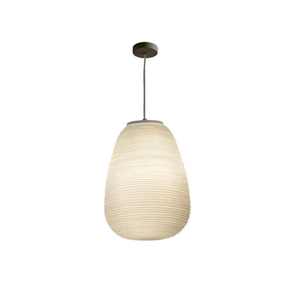 Moderne Hanglamp van Geribbeld Glas