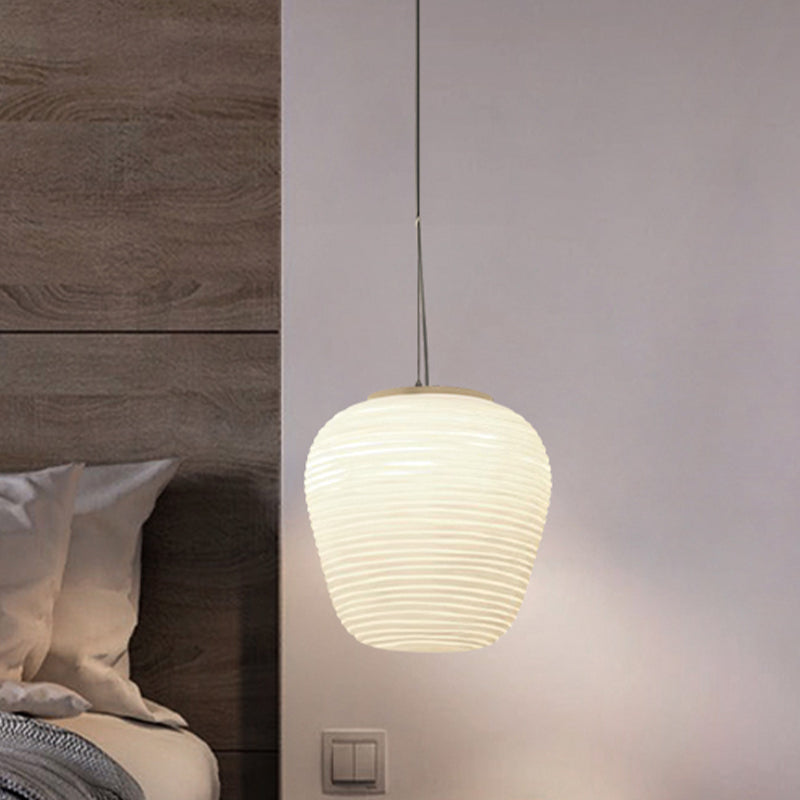 RibbedGlow – Modern glass lamp