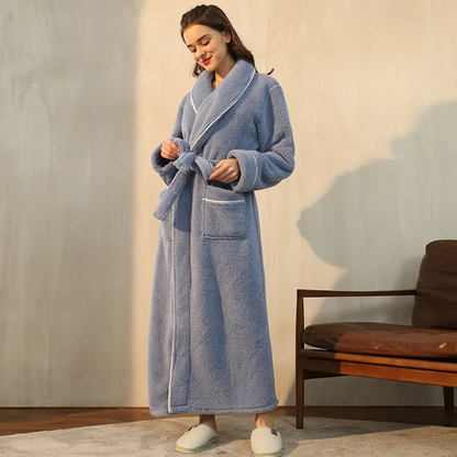 FleeceComfort – Flannel winter bathrobe 