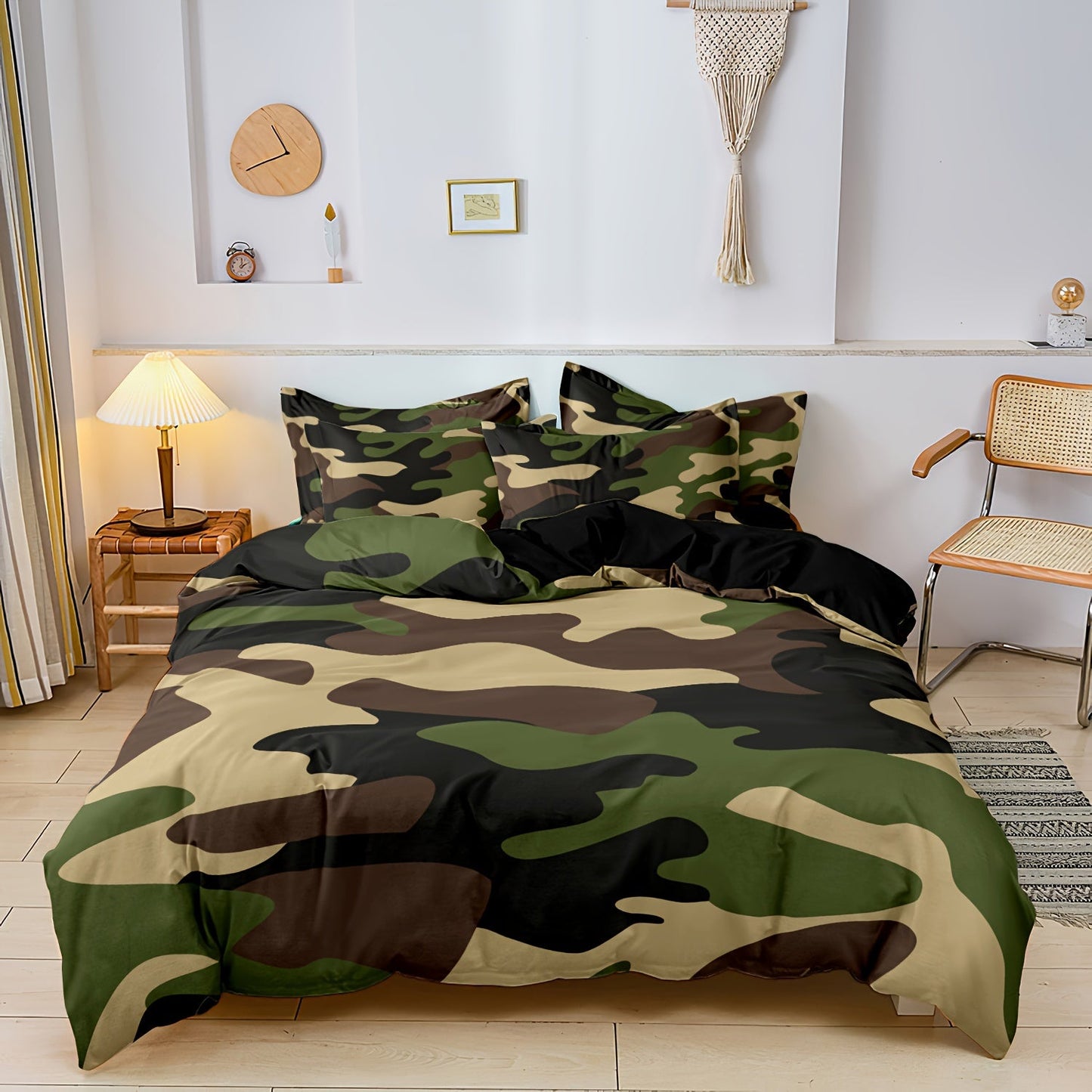 CosyNest - Camouflage Print Duvet Cover Bedding Set