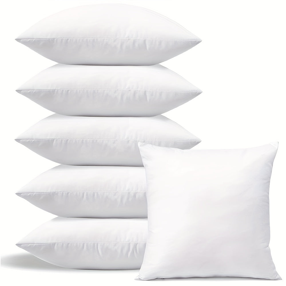 DouceurCoussin - 6 White Cushions for Sustainable Comfort 