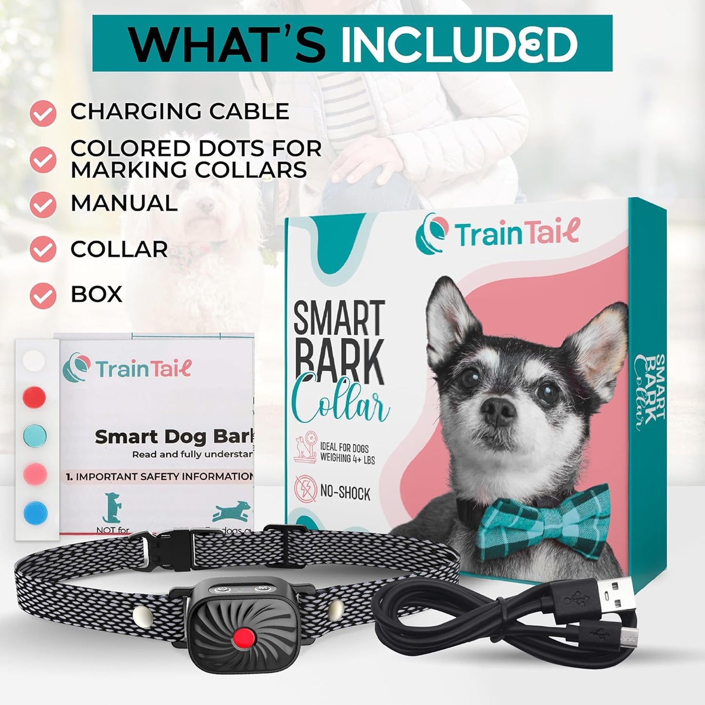 CANINECARE - BarkEase Anti-Bark Halsband | Voor Kleine Honden