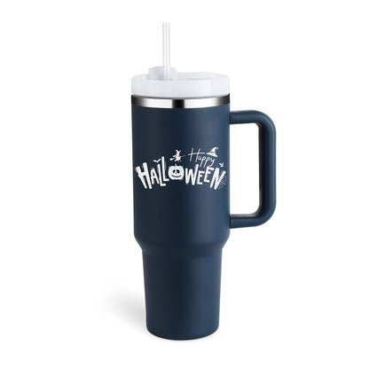 Insulated Mug with Handle and Straw | 40 oz