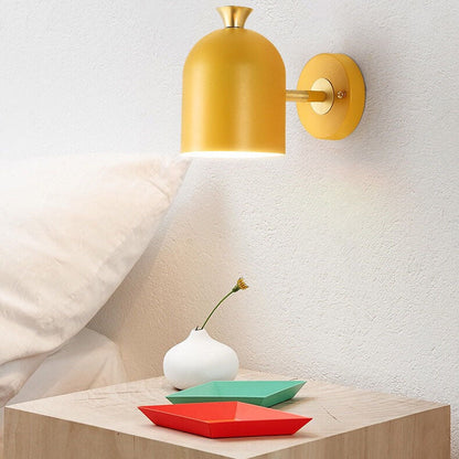 Moderne Macaron-Metalen Cilinder-Wandlamp met 1 Licht