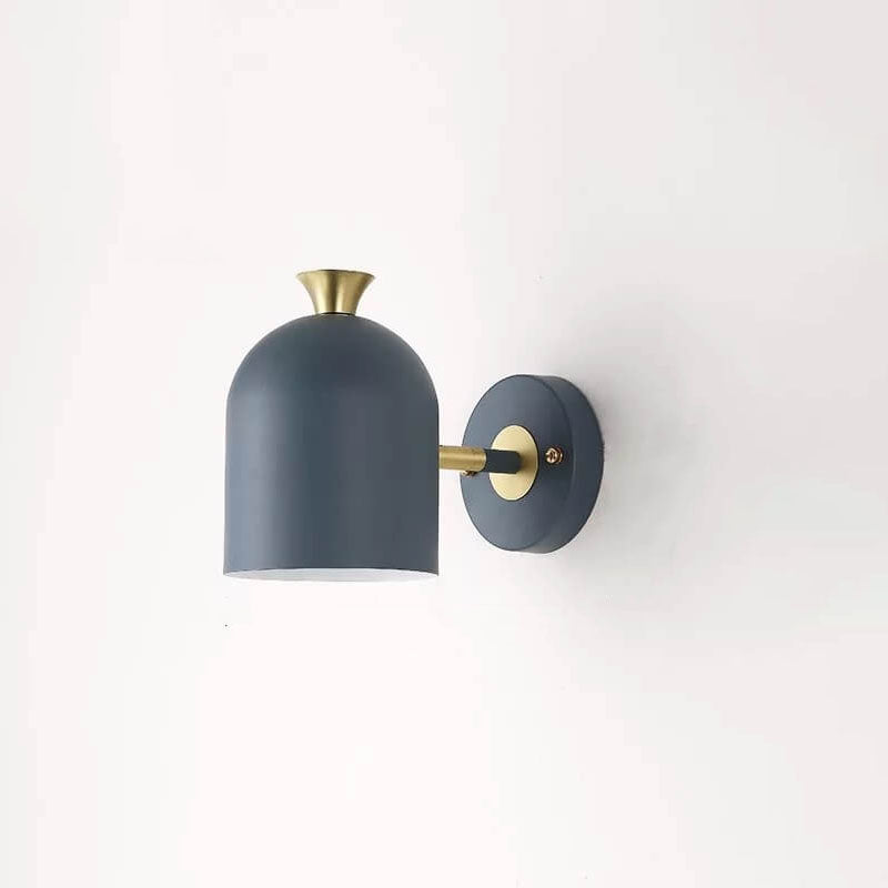 Modern Macaron Metal Cylinder Wall Lamp with 1 Light 