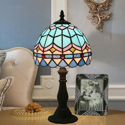 LichtBries - Tiffany-shaped lamp of colored glass with lead lines