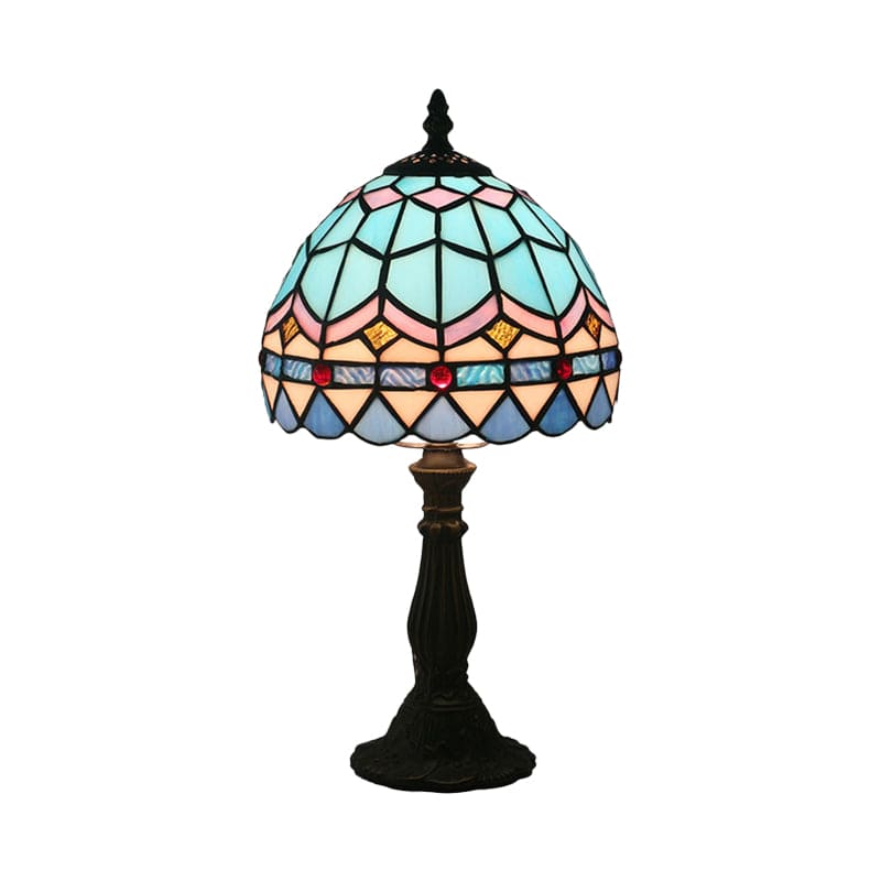 LichtBries - Tiffany-shaped lamp of colored glass with lead lines