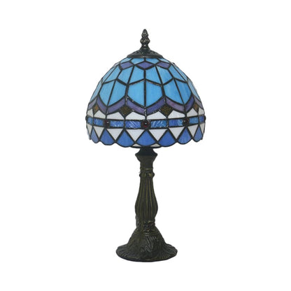 LichtBries - Tiffany-vormige lamp van gekleurd glas met loodlijnen