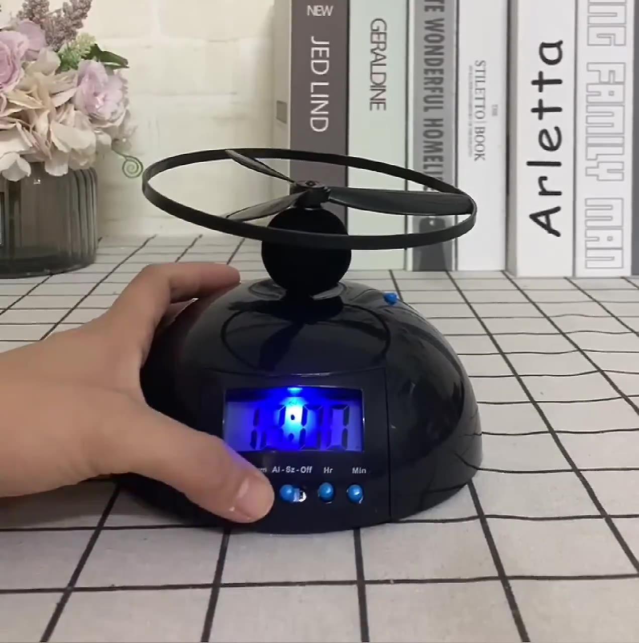 Creative Alarm Clock with Flying Helicopter 