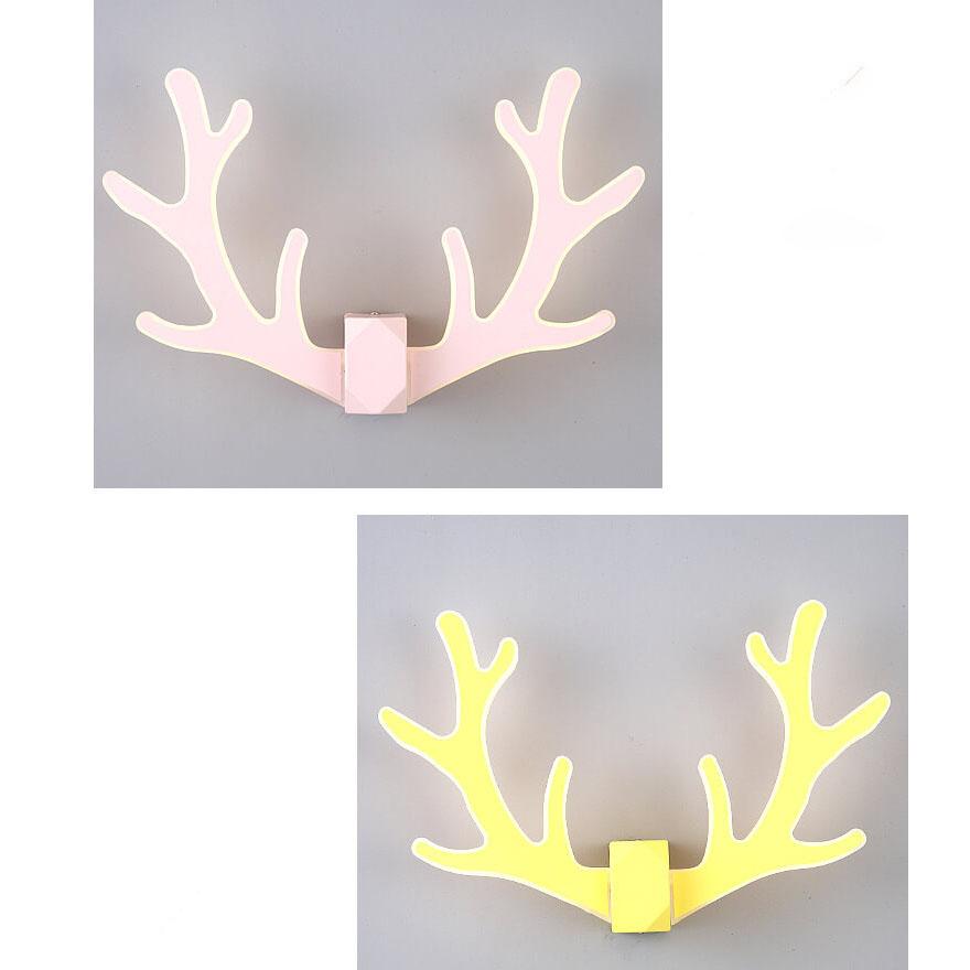 GeweiGlow - Eenvoudige gewei-vormige wandlamp met 1 LED-arm