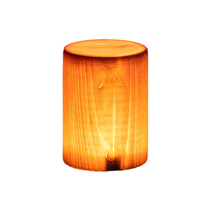 GlowWood - Table Lamp with Built-in Battery and Touch Control LED Lighting for Bedroom and Office