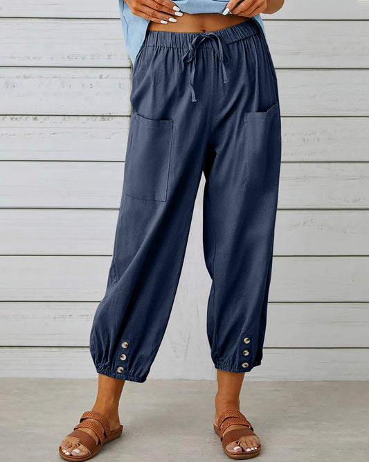 Eva - Wide Leg High Waist Pants