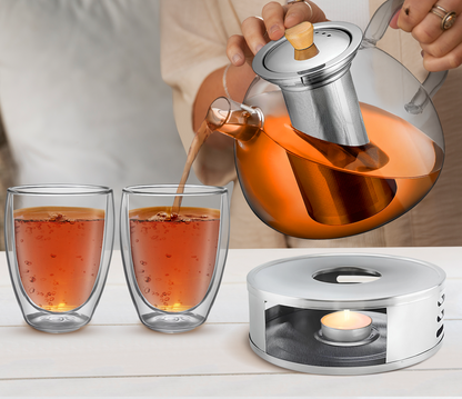 TeaFusion - Elegante Theepot met Filter