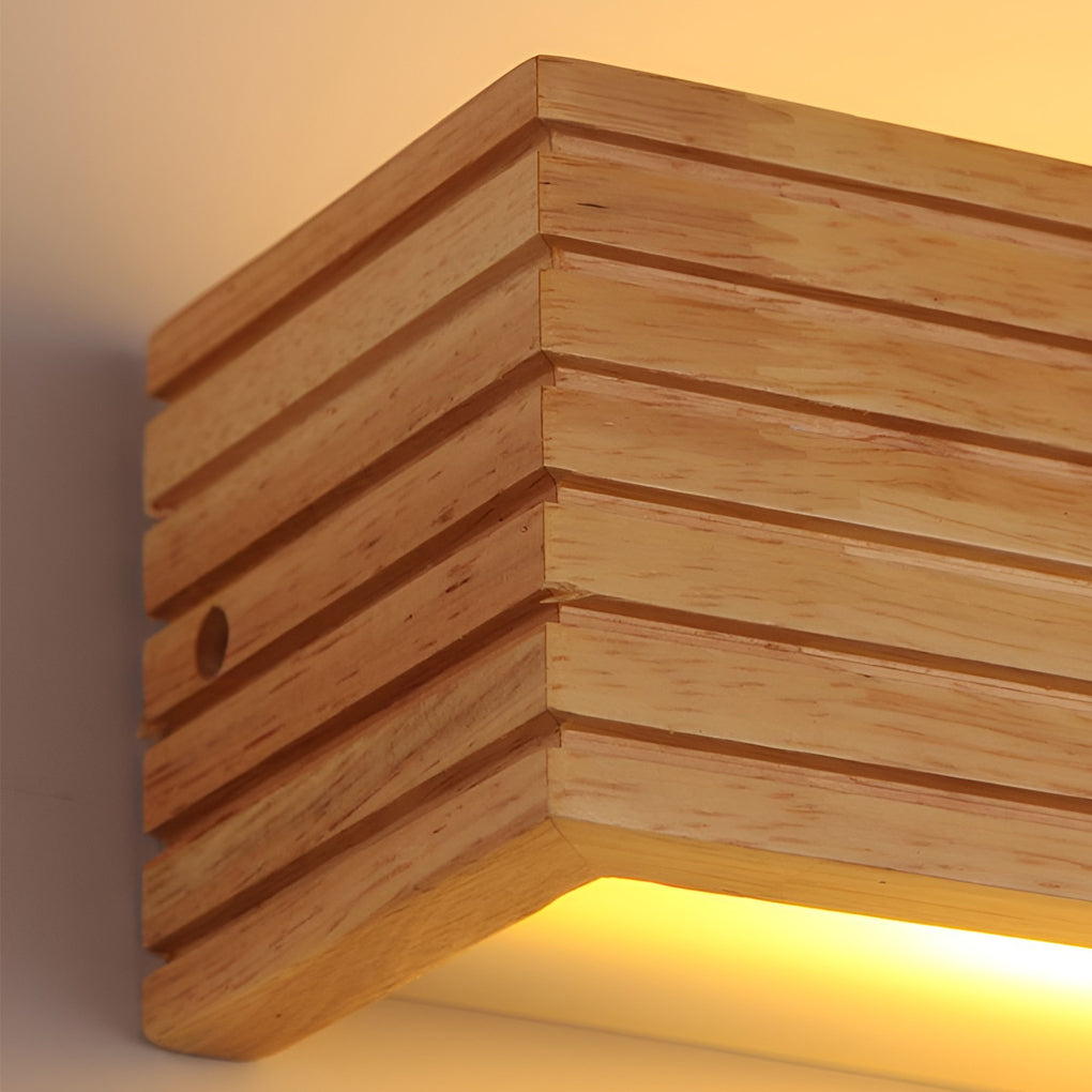 GlowWood - Rectangular Waterproof LED Nordic Wall Lamp Mirror Lighting