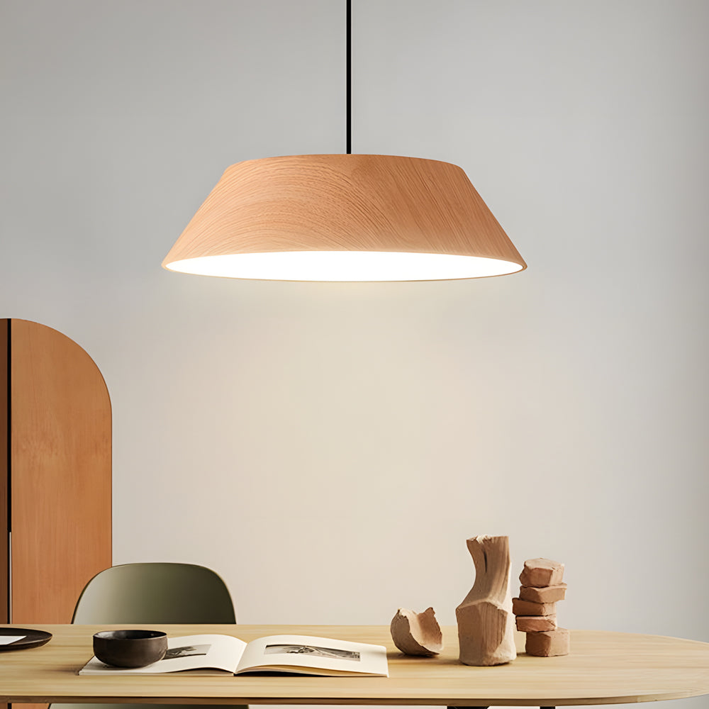 ZenCircle – LED pendant lamp in wood with Japanese style