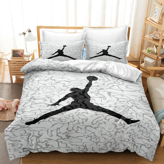 SportGlow - Ultra Soft Basketball Sports Duvet Cover Bedding Set 