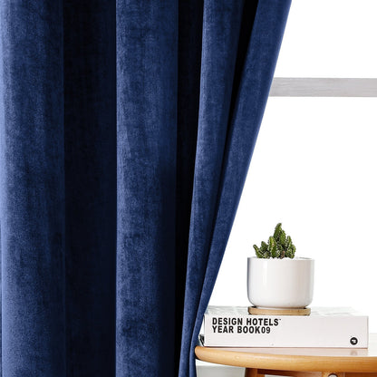 SleekVelvet - Modern Velvet Curtains, Plain and Thermal for Maximum Comfort 