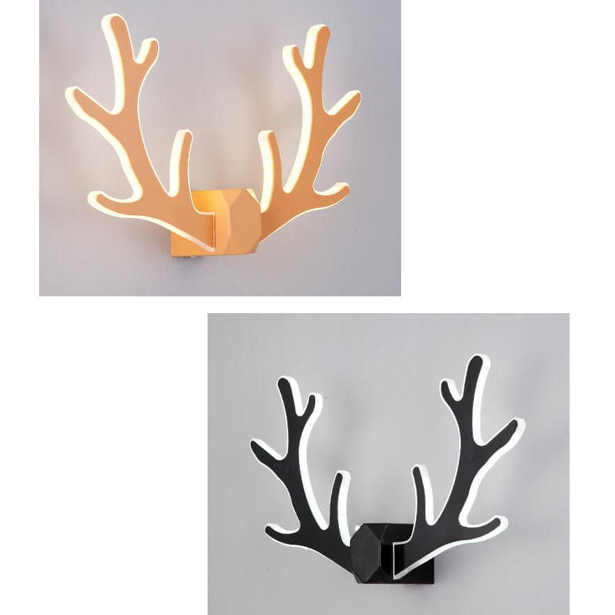 GeweiGlow - Simple antler-shaped wall lamp with 1 LED arm 