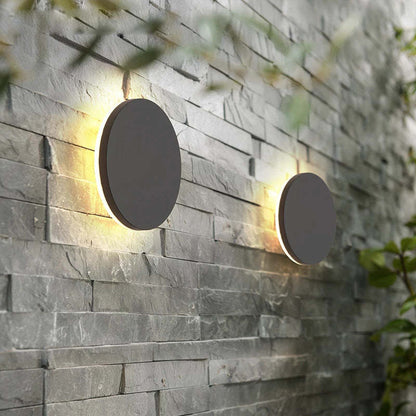 Orr Modern Minimalism LED Wall Lamps Black Metal Garden Hall