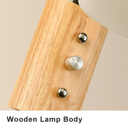 HoutenGloed - Simple wall lamp with wooden arm 