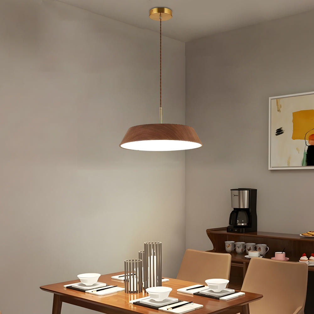 ZenCircle – LED pendant lamp in wood with Japanese style