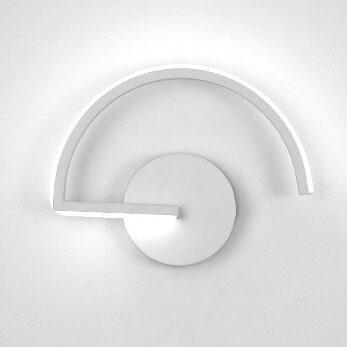 LumiLine - Modern aluminum LED wall lamp with minimalist curves 