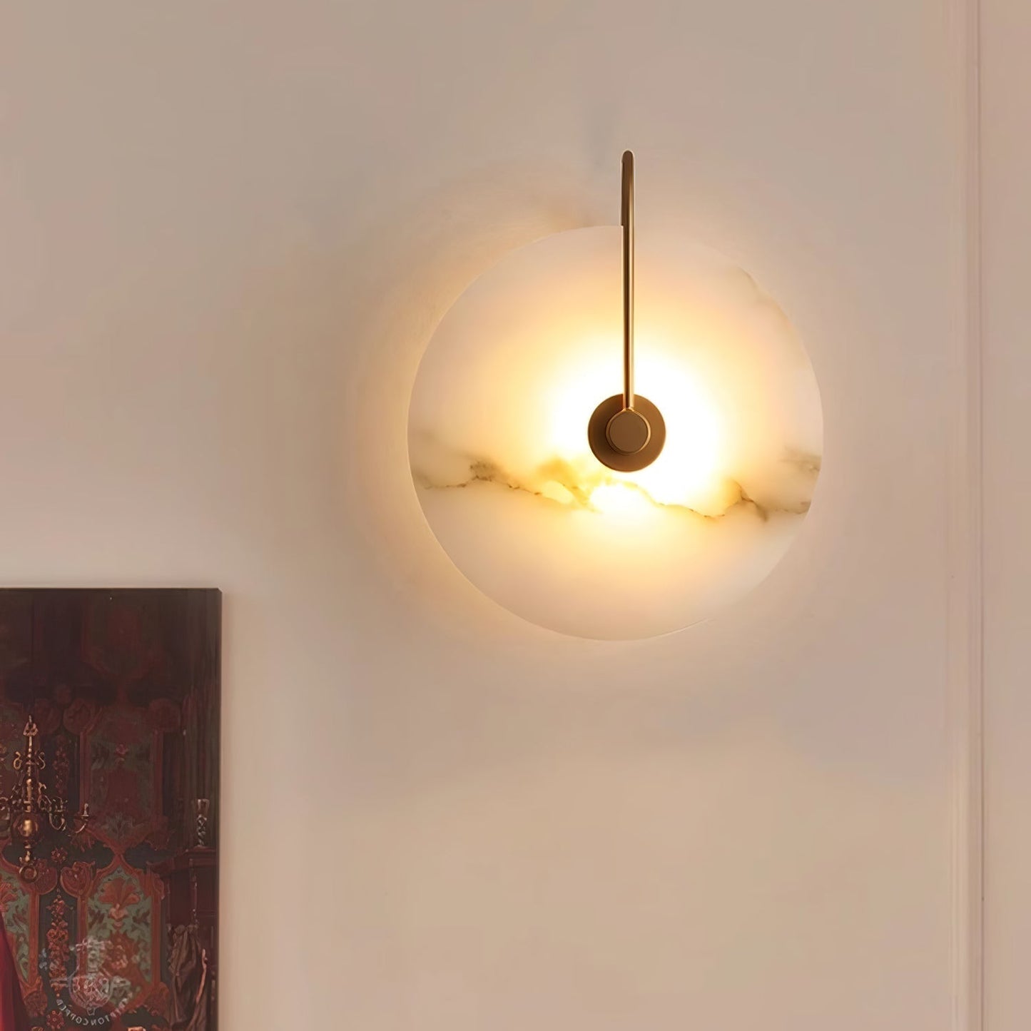 LED Wall Lamp Alabaster - Timeless Elegance for Your Wall