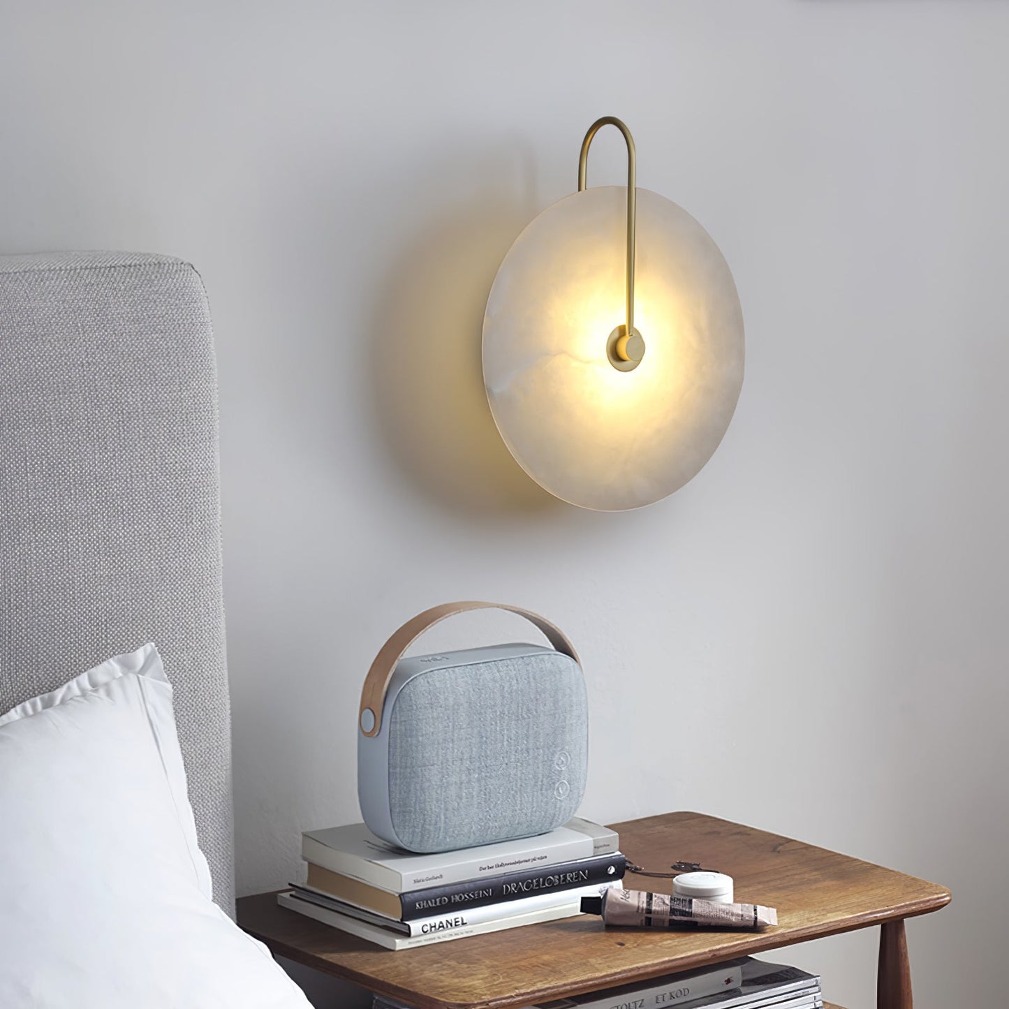 LED Wall Lamp Alabaster - Timeless Elegance for Your Wall