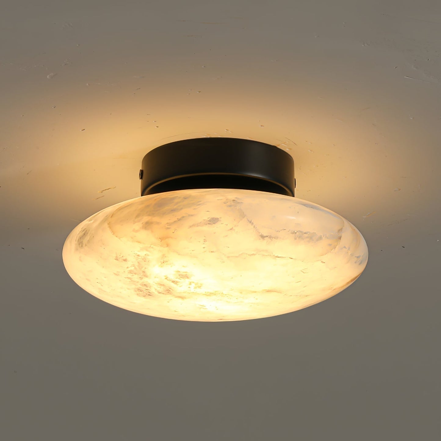 OvaleLuxe - Wandlamp van Alabaster voor een Verfijnd Interieur