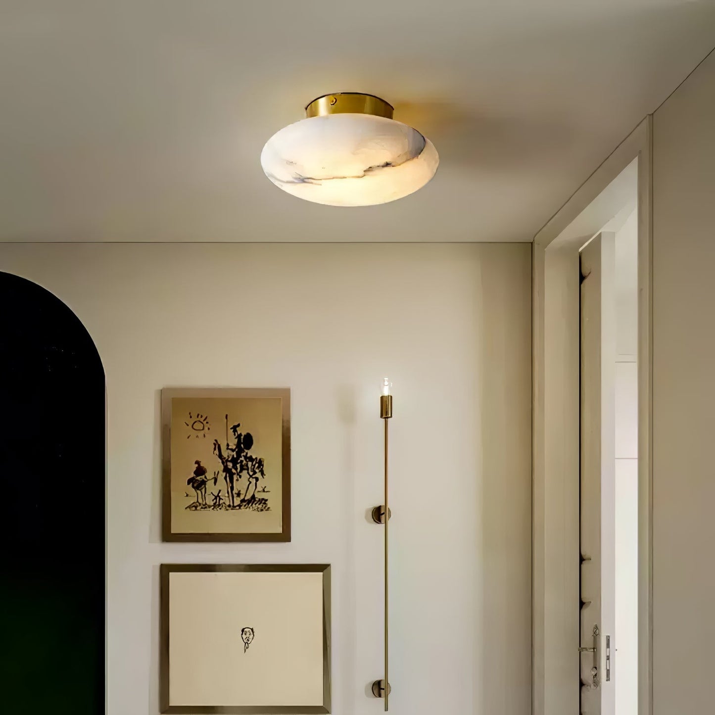 OvaleLuxe - Wall lamp by Alabaster for a refined interior 