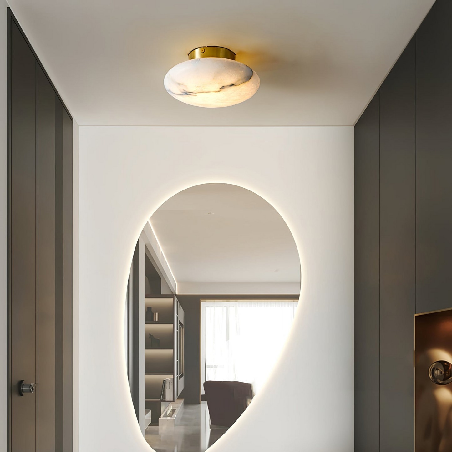 OvaleLuxe - Wall lamp by Alabaster for a refined interior 