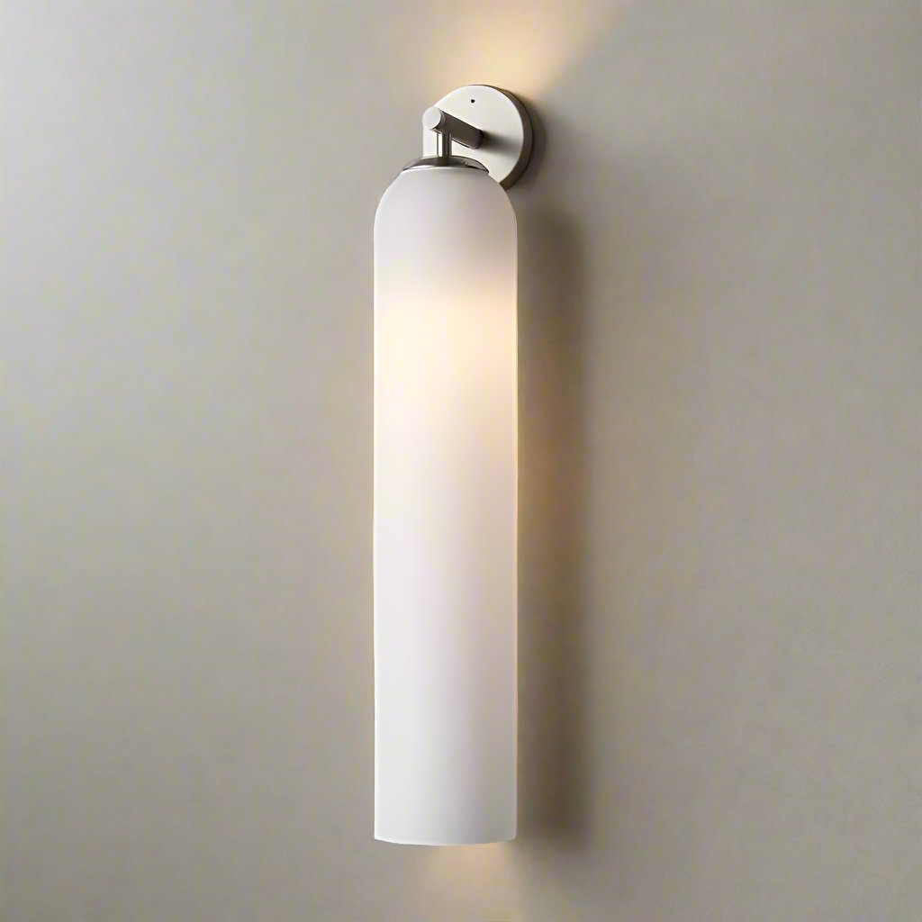 Moderne glazen wandlamp