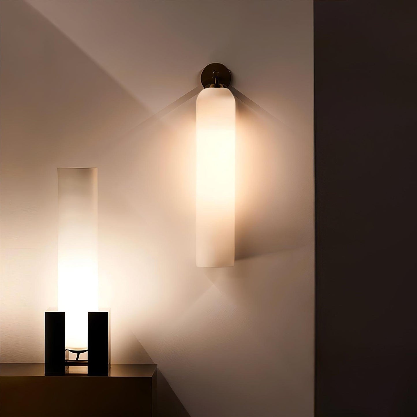 Modern glass wall lamp 