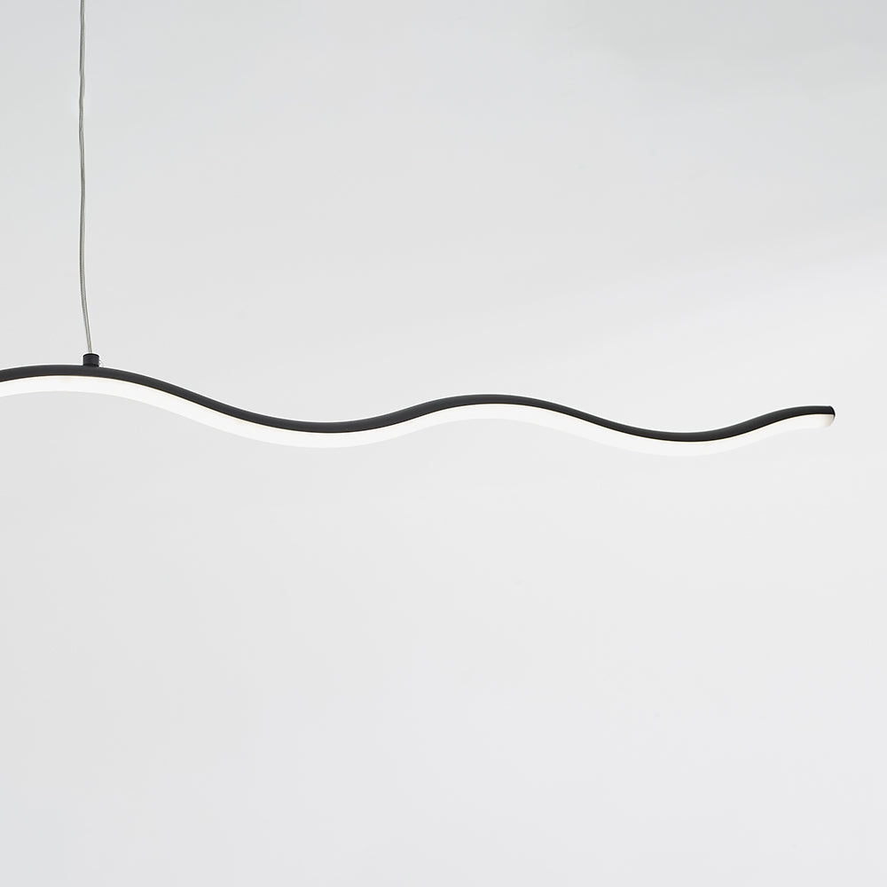 LouiseGlow - Moderne LED hanglamp in zwart en wit